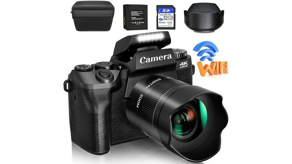 4k dual lens vlogging camera