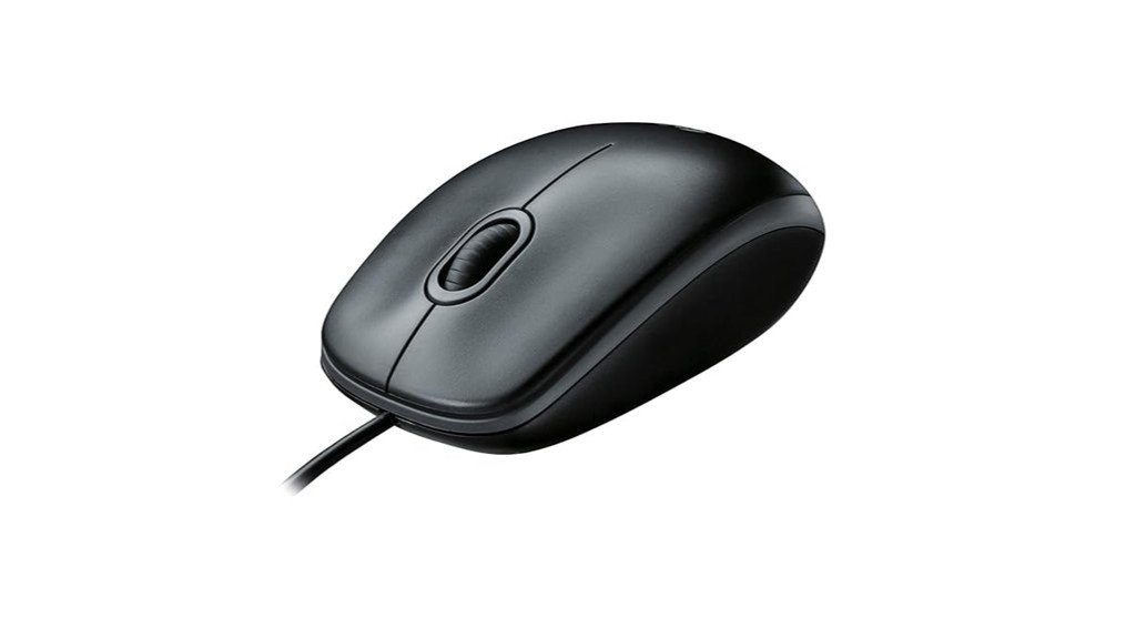 logitech b100 wired ambidextrous mouse