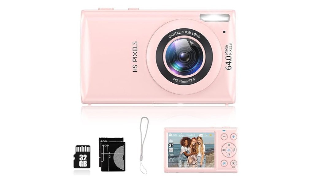 pink 64mp 18x zoom camera