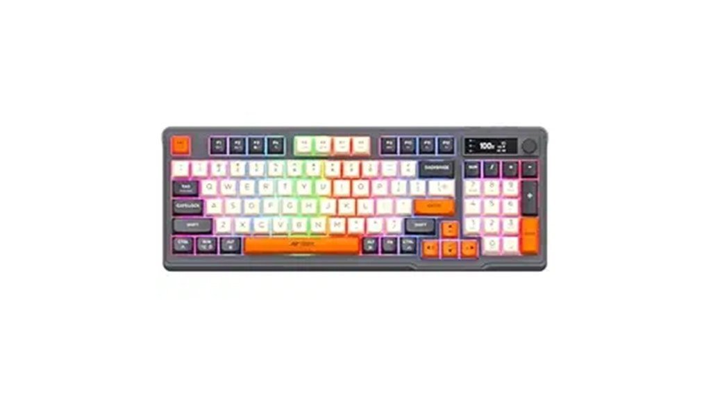 wireless rgb mecha membrane 94 key